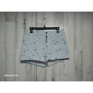 PONYO Studio Ghibli Shorts Blue White Striped Size 11 Casual Goldfish Pr…